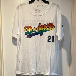 White Dodgers Graphic T-Shirt